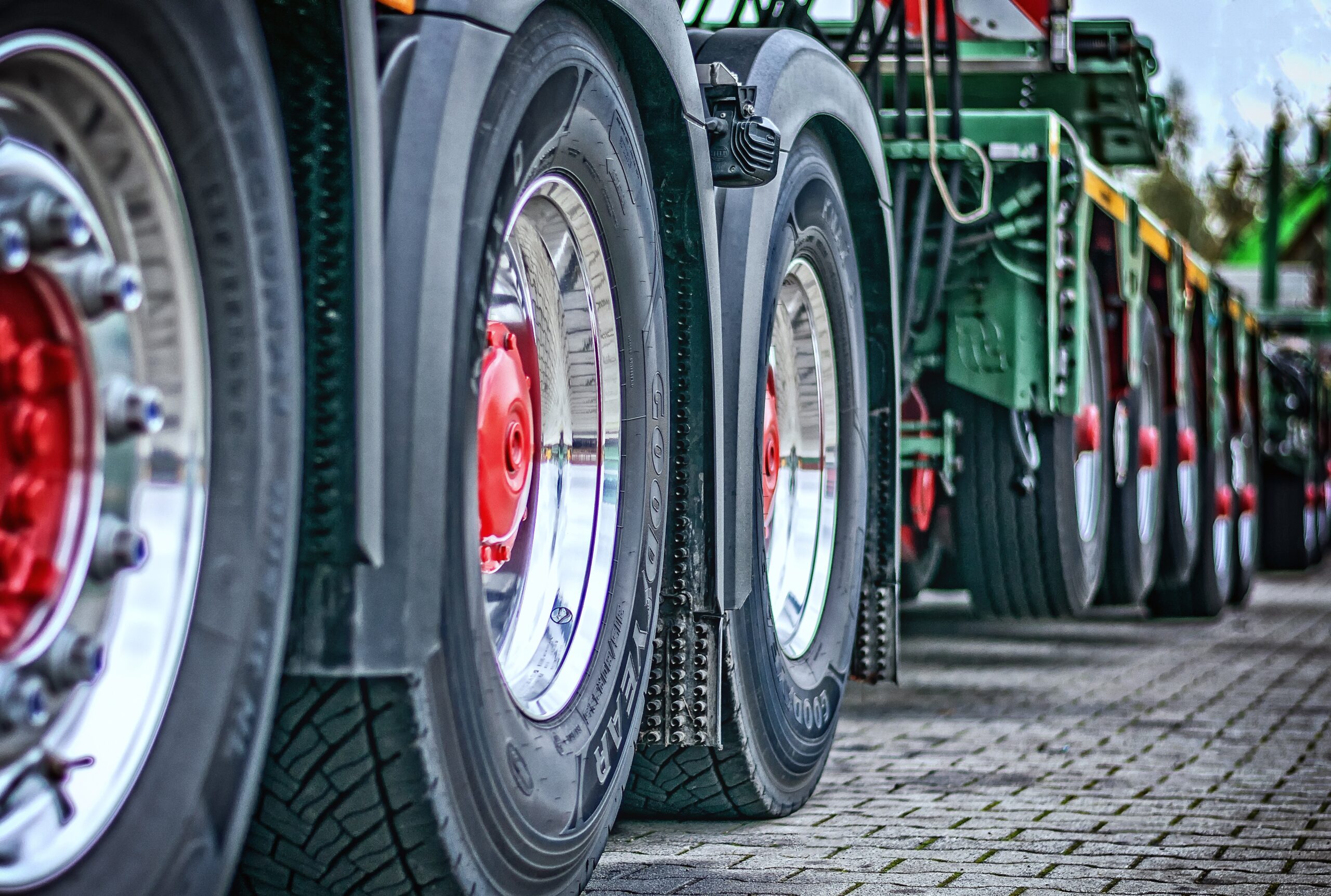 wheels of a truck